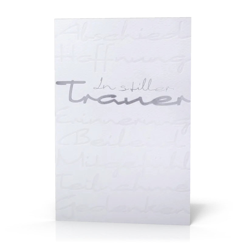 Doppelkarte Trauer In stiller Trauer PG5