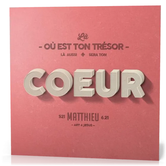 Tableau en métal - «Là où est ton trésor…»