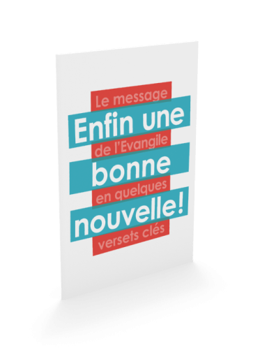 Enfin une bonne nouvelle! - Le message de L'Évangile en quelques versets clés