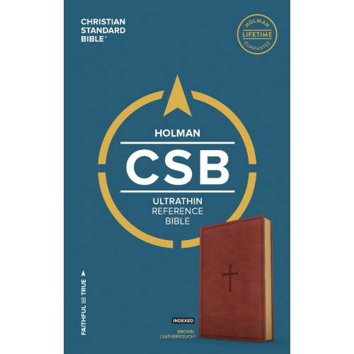 Anglais Bible Christian Standard Bible, ultra slim, brun, onglets