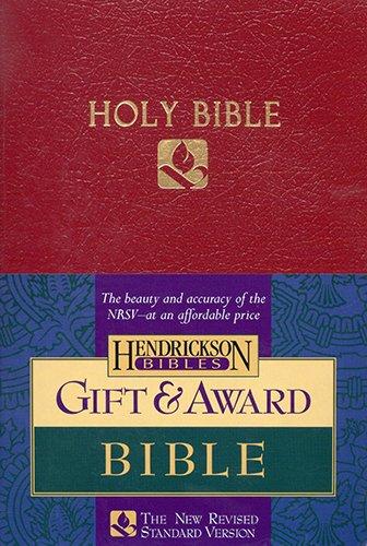 Anglais, Bible New Revised Standard Version, Gift & Award Bible, similicuir, bordeaux
