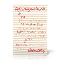 Doppelkarte Geburtstagswünsche PG11