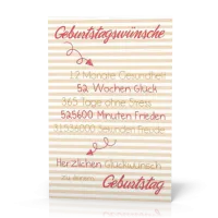 Doppelkarte Geburtstagswünsche PG11