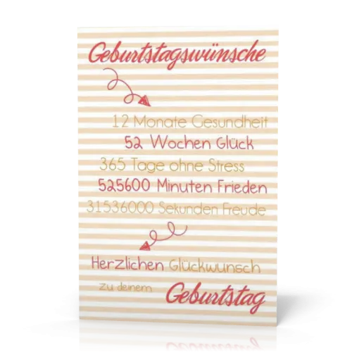 Doppelkarte Geburtstagswünsche PG11