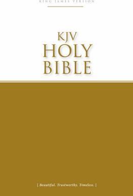 Anglais, Bible, King James Version, KJV,  paperback, couverture bicolore blanc/jaune