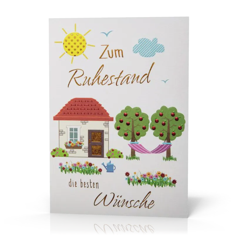 Doppelkarte Ruhestand Hängematte PG6