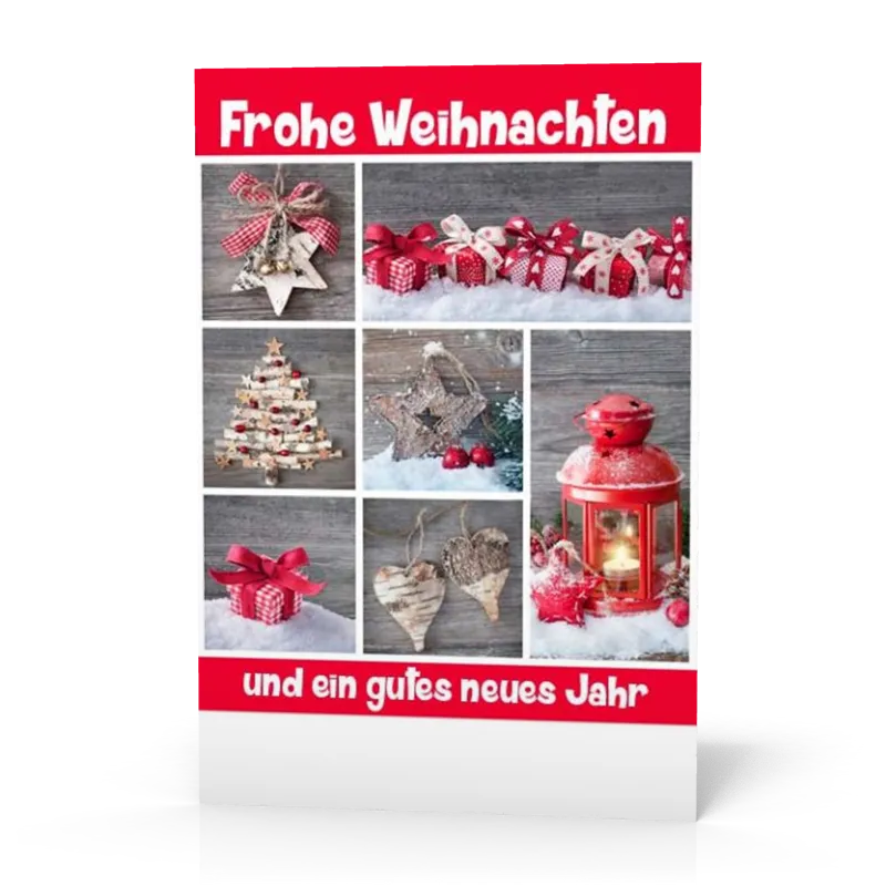 Doppelkarte Weihnachten + gutes neues PG11