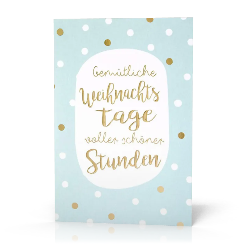 Doppelkarte Weihnachten Schöne Stunden PG5