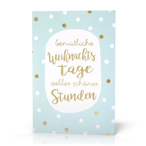 Doppelkarte Weihnachten Schöne Stunden PG5