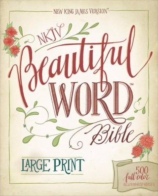 Anglais, Bible, NKJV, Beautiful Word Bible, Large Print, Hardcover, Red Letter Edition