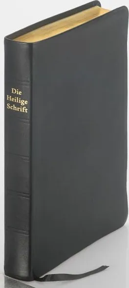 Elberfelder Bibel CSV Hückeswagen Standardausgabe - Leder schwarz, Goldschnitt, Lesezeichen
