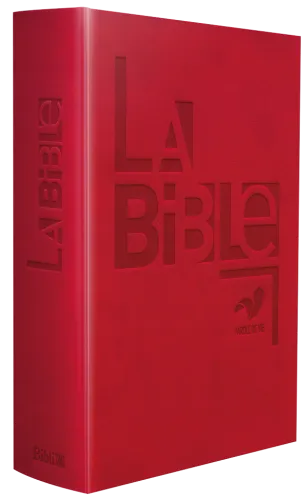Bible Parole de Vie, compacte, rouge - couverture souple, vivella, avec livres deutérocanoniques