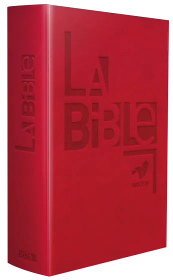 Bible Parole de Vie, compacte, rouge - couverture souple, vivella, avec livres deutérocanoniques