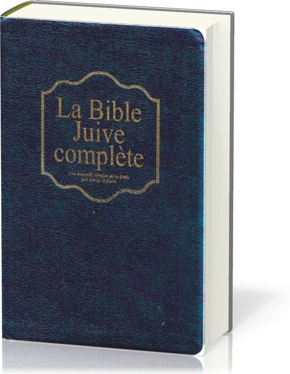 Bible Juive complète - couverture souple bleue marine, fibrocuir, tranche or et onglets