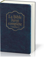 Bible Juive complète - couverture souple bleue marine, fibrocuir, tranche or et onglets