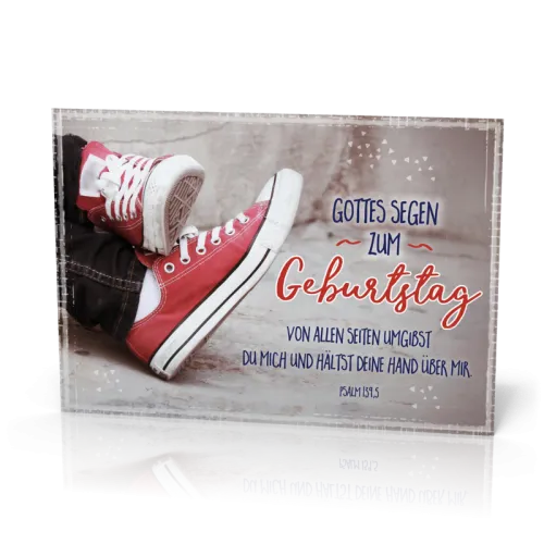 Doppelkarte Rote Sneakers