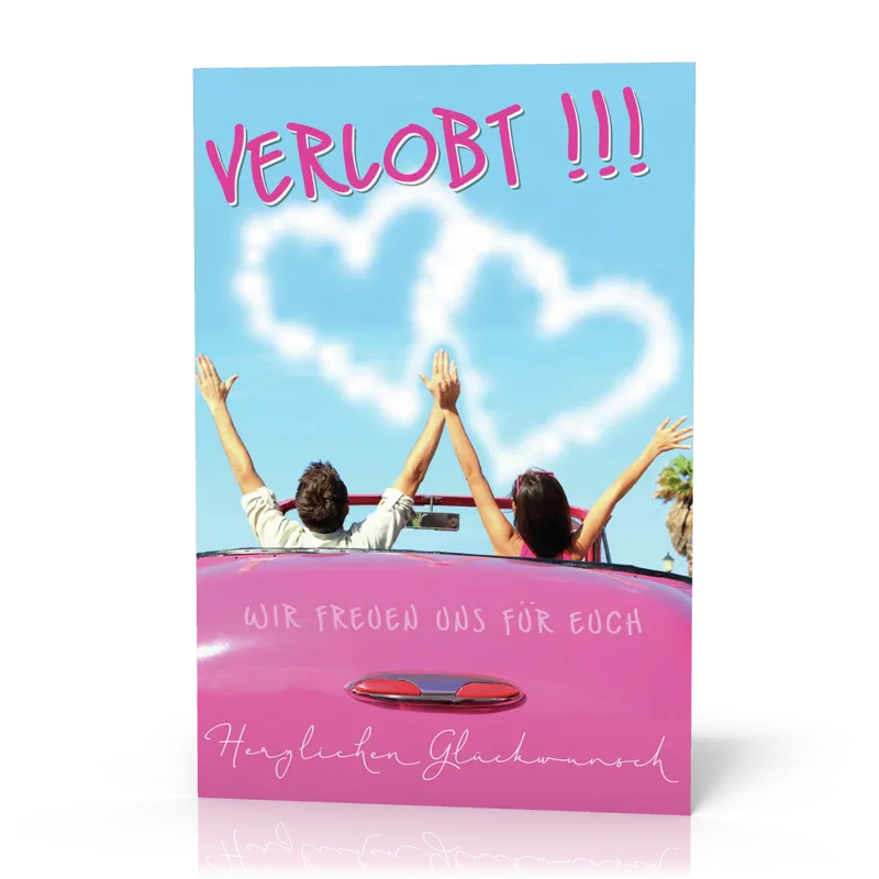 Doppelkarte Wir freuen uns für euch