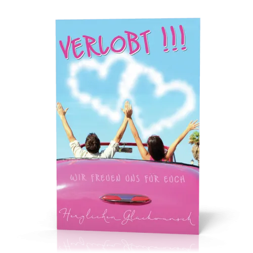 Doppelkarte Wir freuen uns für euch