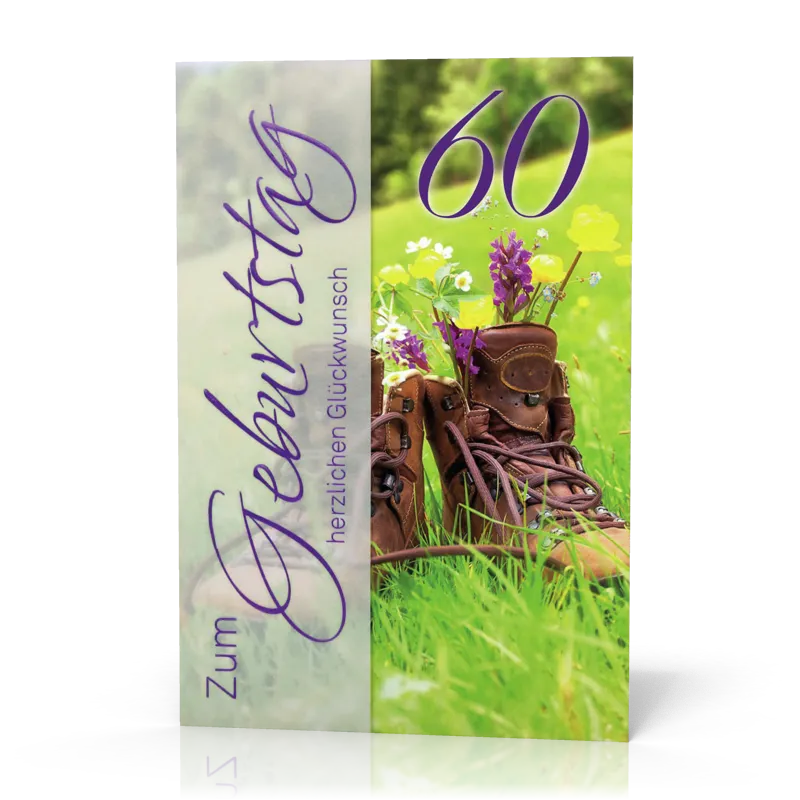 Doppelkarte 60 Wanderschuhe