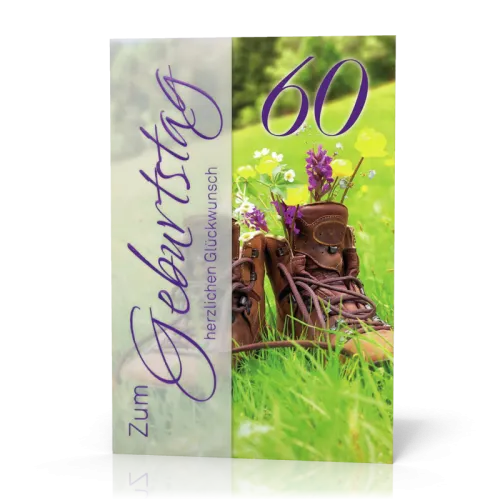 Doppelkarte 60 Wanderschuhe