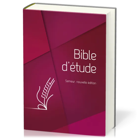 Bible d'étude Semeur 2015, rouge - couverture rigide