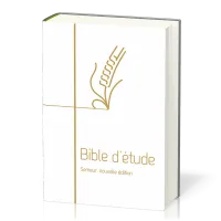 Bible d'étude Semeur 2015, blanche - couverture rigide, tranche or