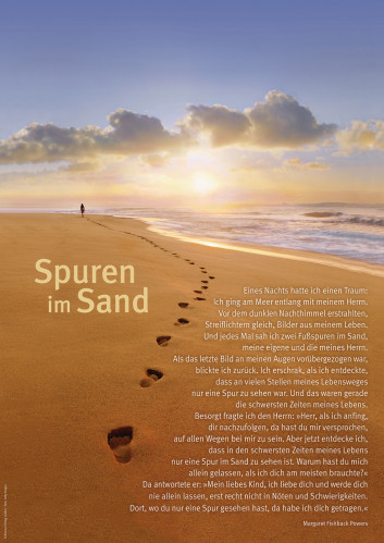 SPUREN IM SAND - POSTER A3