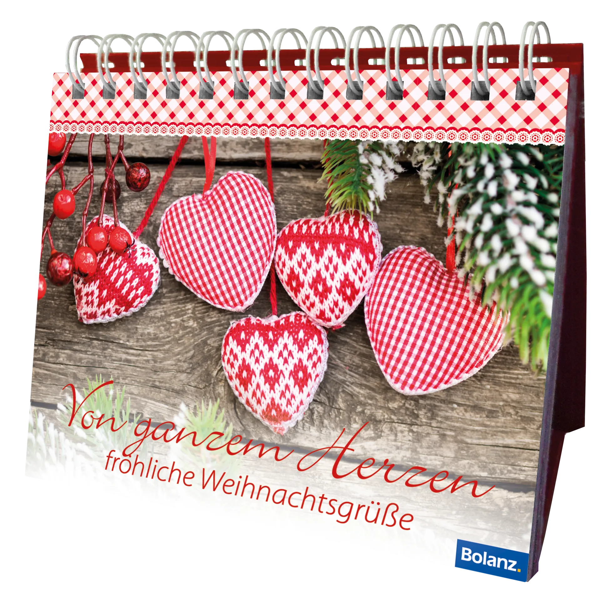 Postkarten Aufstellbuch Von ganzem Herzen fröhliche Weihnachtsgrüsse