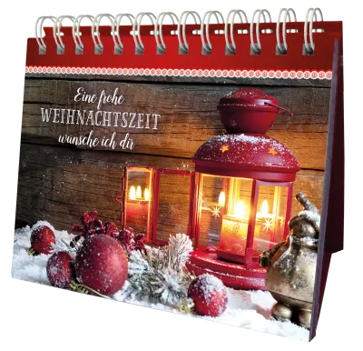 Aufstellbuch Eine frohe Weihnachtszeit wünsch ich dir