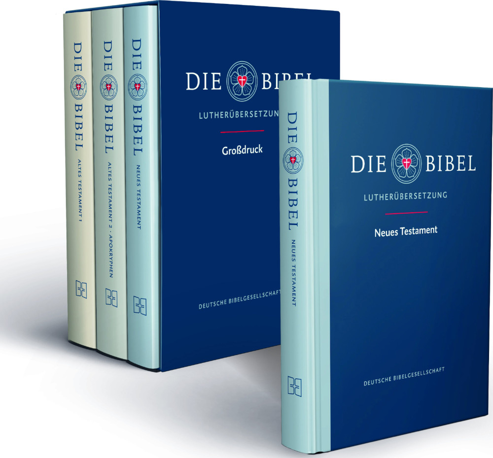 Die Luther Bibel rev. 2017 - mit Apokryphen Grosdruck in 3 Bänden