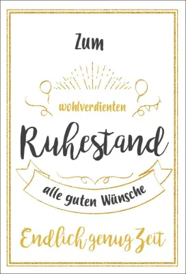 Doppelkarte Endlich Zeit