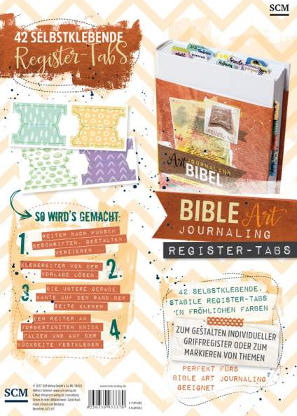 Bible Art Journaling Register-Tabs - 4-farbig 42 Kleberegister