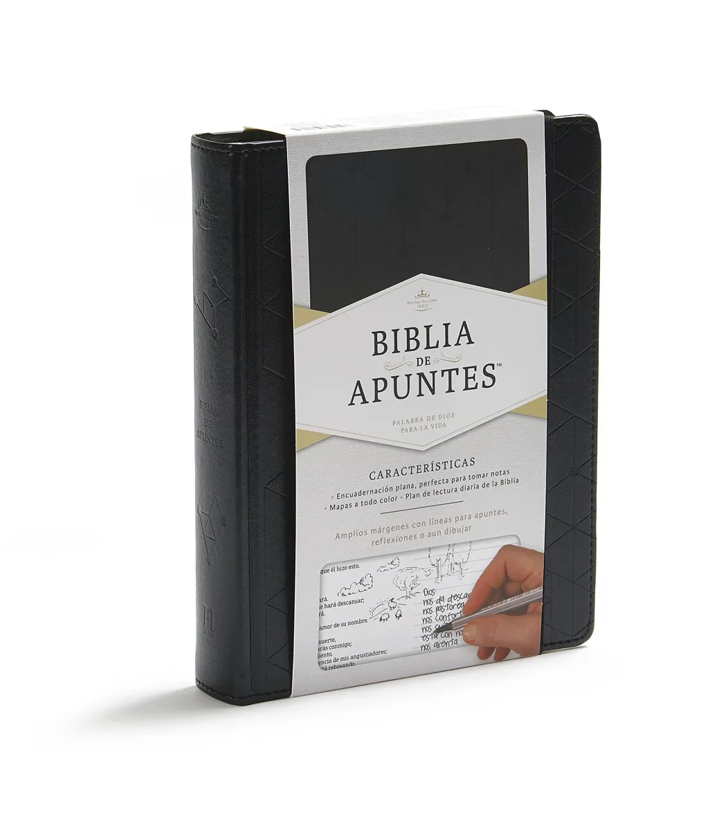 Espagnol, Bible journal de bord Reina Valera 1960, similicuir, noire