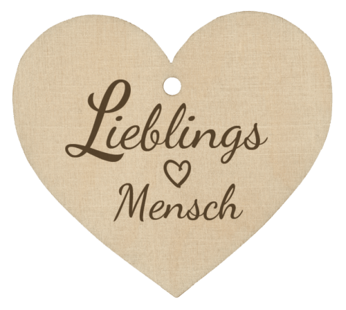 Holzherz Lieblingsmensch