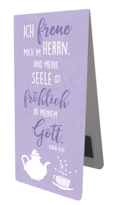 Magnet Lesezeichen Ich freue mich / lila