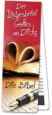 Der Liebesbrief Gottes an Dich - Magnet-Lesezeichen mit alphab. Bibel-Register