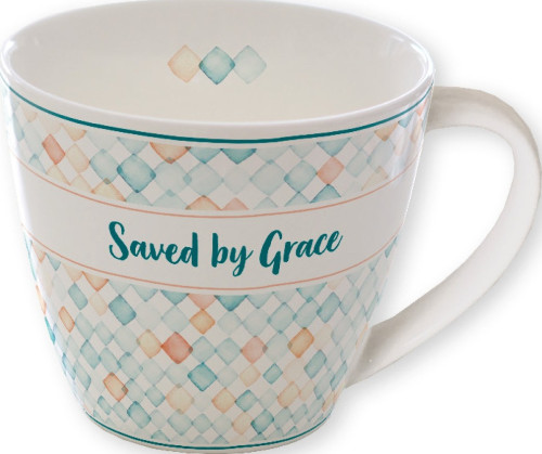 Tasse style mosaïque pastel Saved by Grace