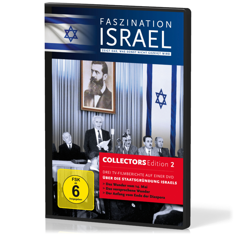 Über die Staatsgründung Israels DVD - drei TV-Filmberichte. Reihe Faszination Israel Colletcors Edition 2