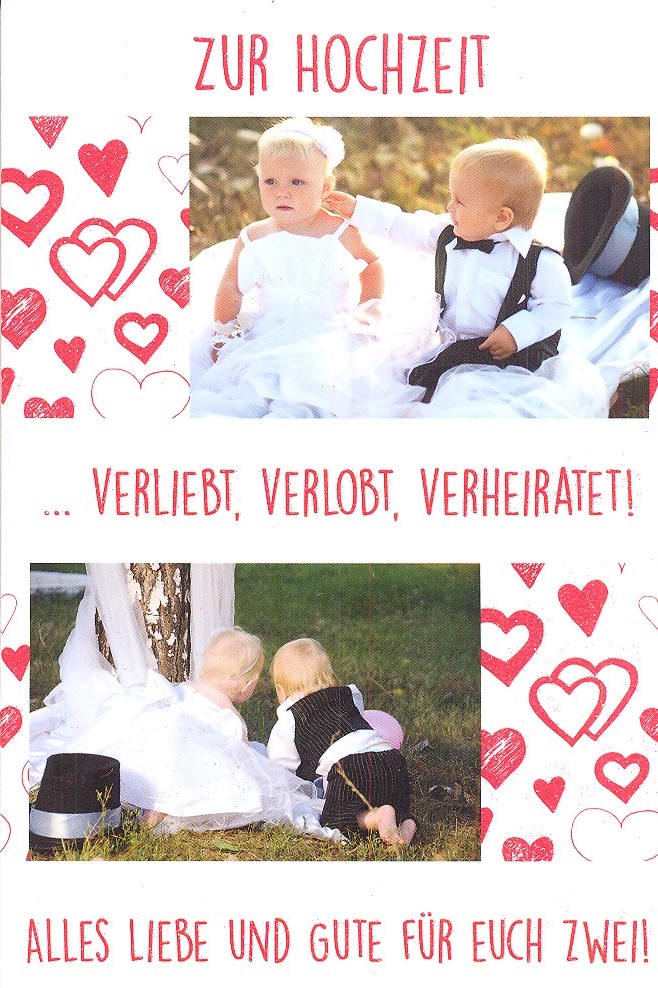 Faltkarte Hochzeit "Hochzeitspärchen"