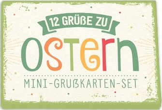 Mini-Grusskarten-Set 12 Grüsse zu Ostern