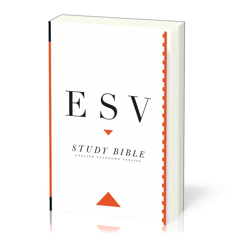 Anglais, Bible d'étude English Standard Version, paperbach, blanche