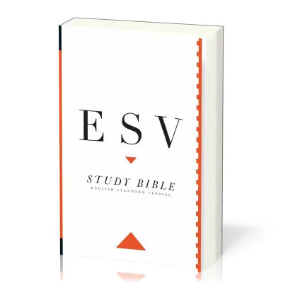 Anglais, Bible d'étude English Standard Version, paperbach, blanche