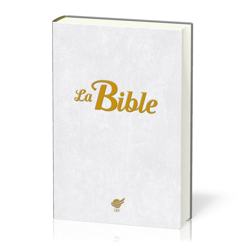 Bible Segond 1910, brochée, blanche - nouvelle édition de la Bible Vie, compacte, paroles de Jésus en rouge.
