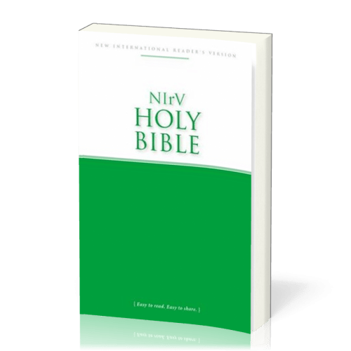 Anglais, Bible New International Reader's  Version, brochée, bicolor blanc/vert