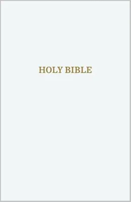 Anglais, Bible, King James Version, similicuir blanc, paroles de Jésus en rouge - KJV Holy Bible:...