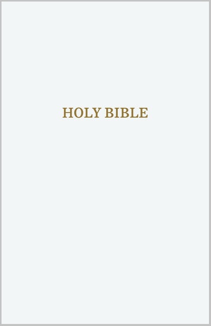 Anglais, Bible, King James Version, similicuir blanc, paroles de Jésus en rouge - KJV Holy Bible:...