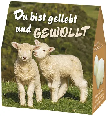 SCHAFSMILCHSEIFE "SCHAF" - DU BIST GELIEBT UND GEWOLLT