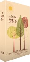 Bible Segond 1910 - compacte, arbre et soleil, souple similicuir, couverture illustrée, tranches or