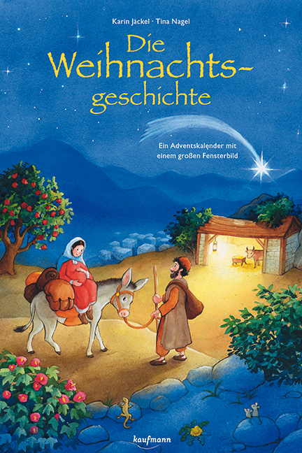 Die Weihnachtsgeschichte - Adventskalender mit grossem Fensterbild 28 x 43 cm