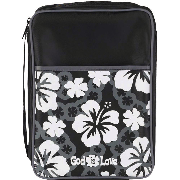 Pochette Bible large "God is Love" - Hawaï noir